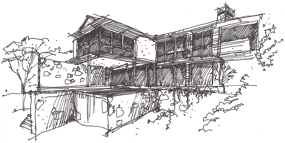rustic-modern-home-design-concept-sketch